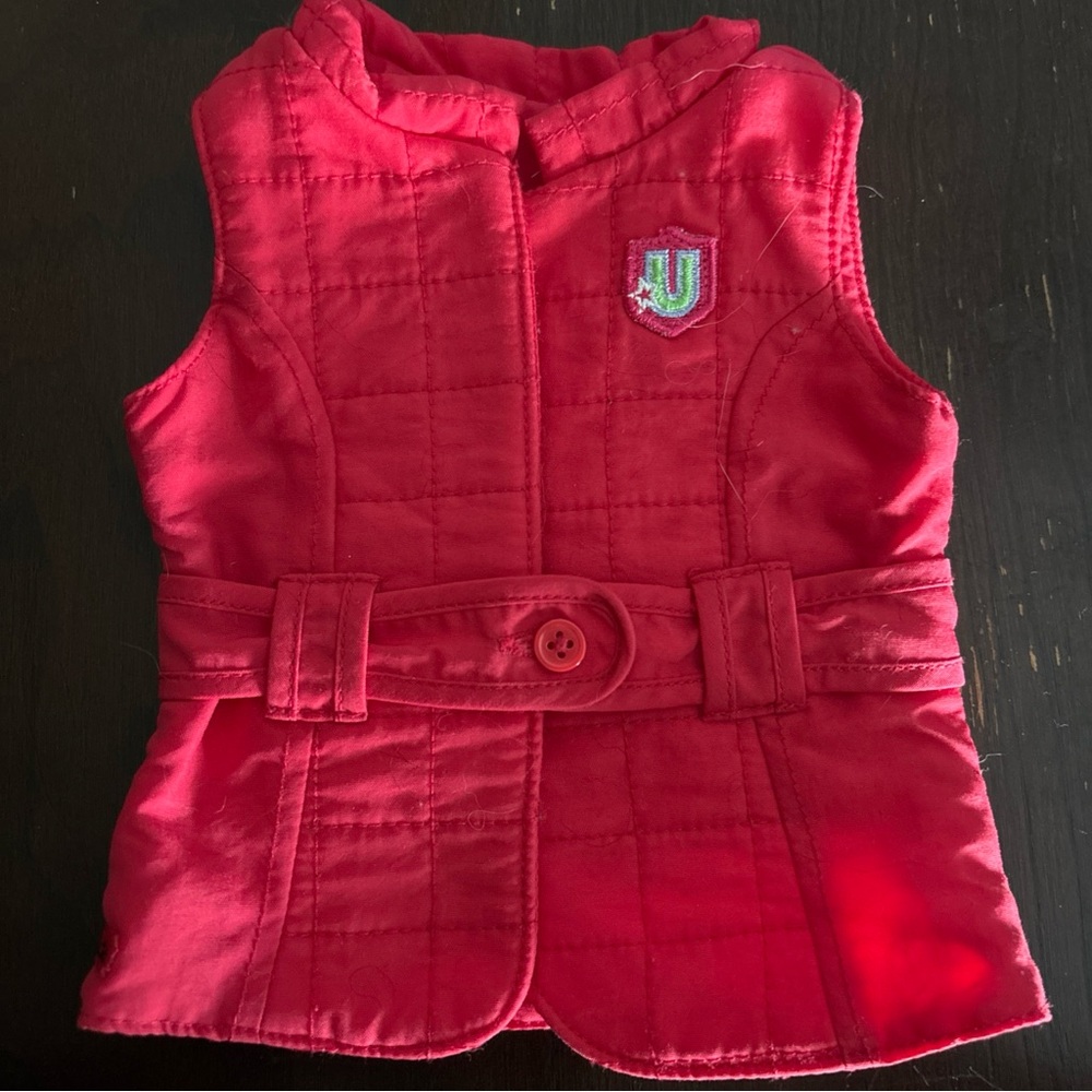 American Girl pink hiking vest
